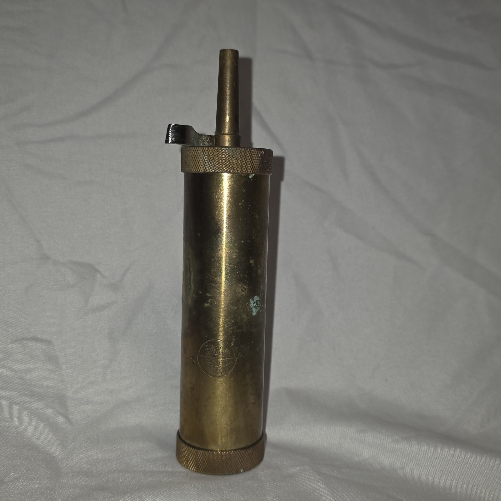 Vintage Brass Black Powder Flask Filler Shells
