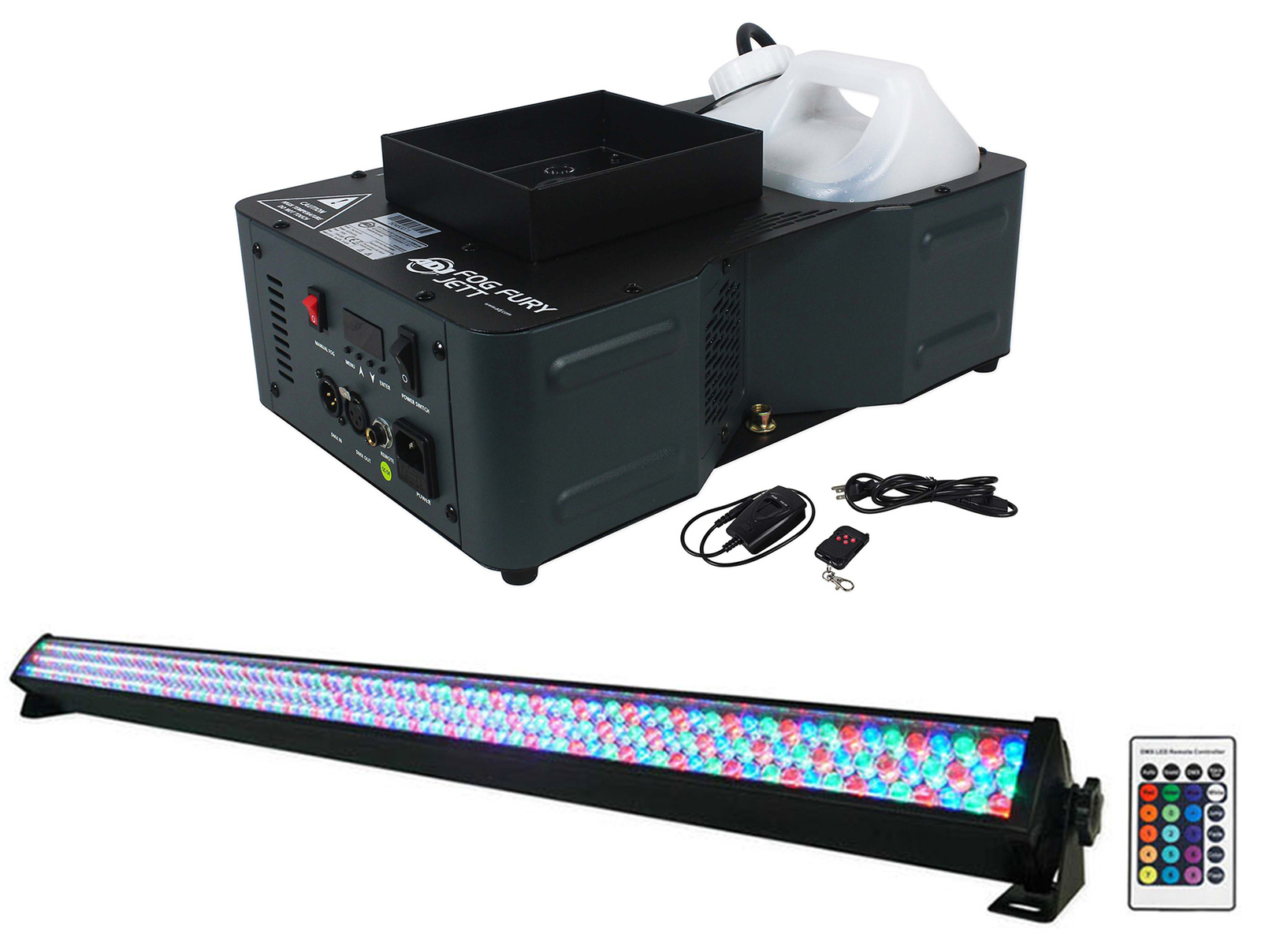 American DJ Fog Fury Jett 700W Vertical Fog Machine w/LED+DMX+Remote+ROCKSTRIP