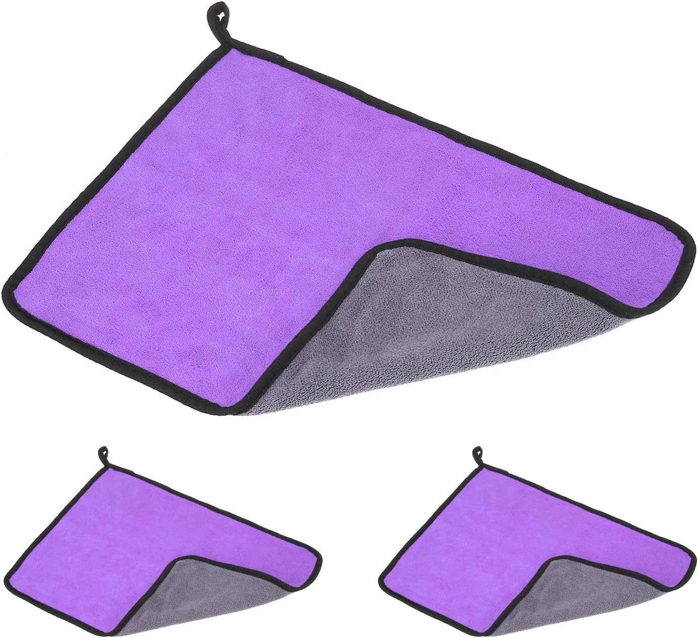 PATIKIL Billiard Cue Towel, Pool Cleaner Shaft Cloth Coral Fleece Purple