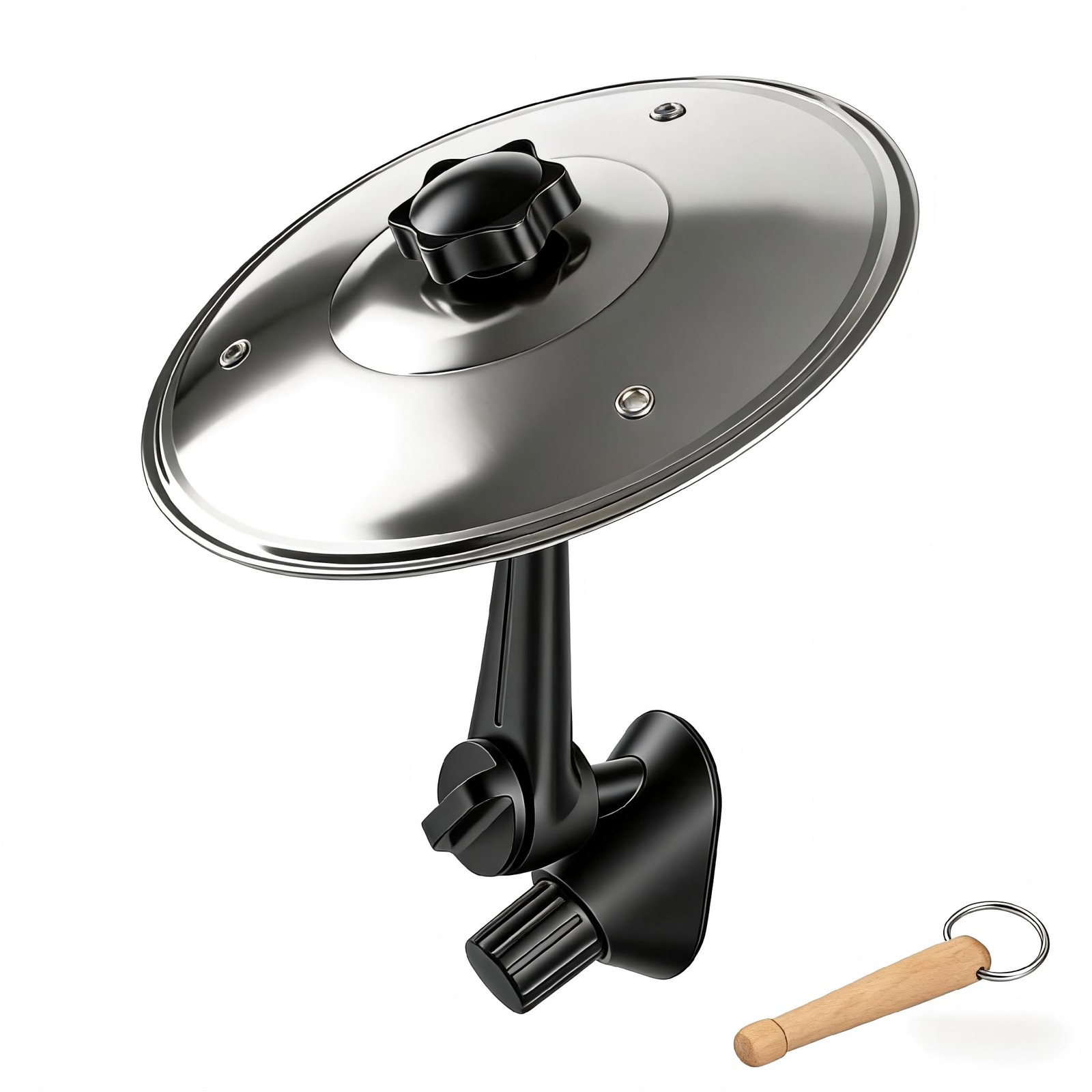 HonJunda Car Cymbal Air Vent, Silver Mini Crash Decorations Sliver