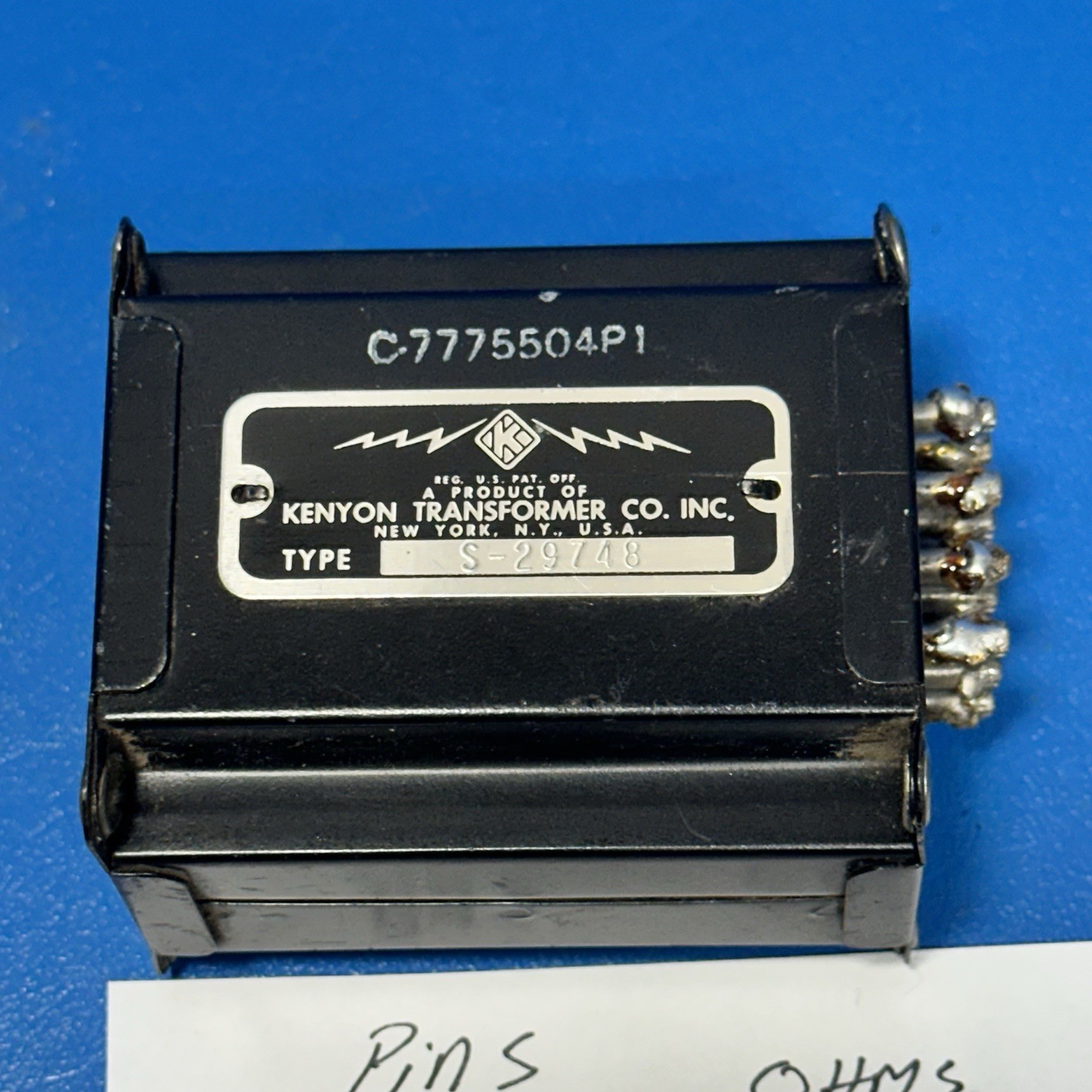 MYSTERY VINTAGE KENYON S-29748 TRANSFORMER