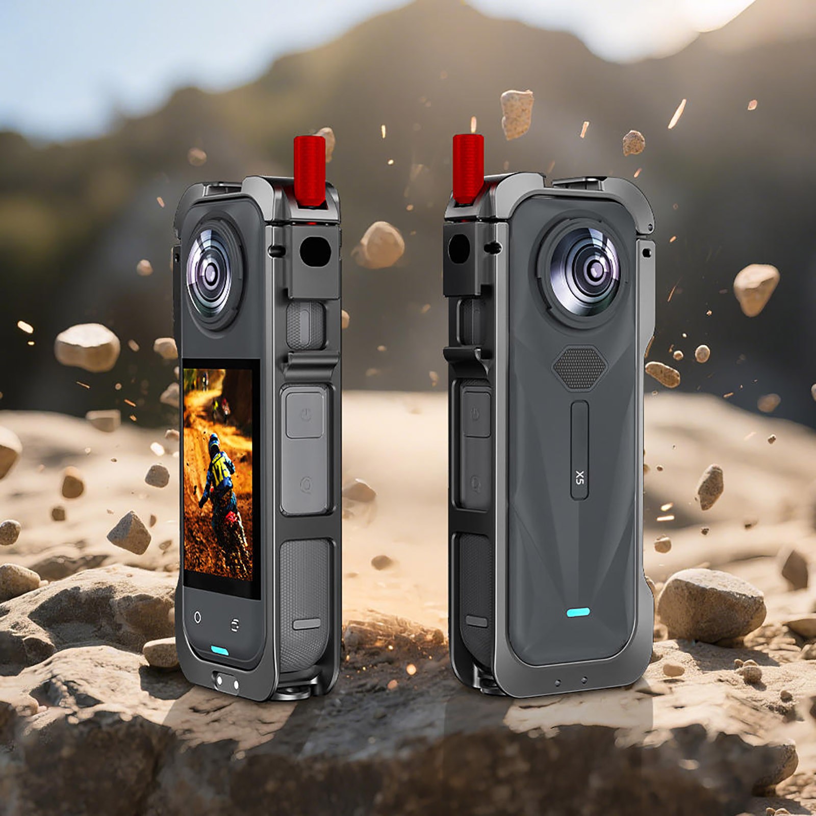 New Protective Frame Kit with Lens Cover for Insta360 X5 Camera Accessory