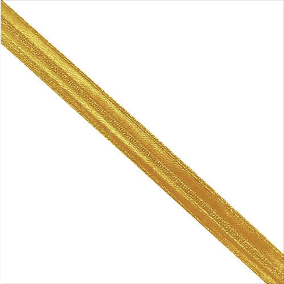 GENUINE U.S. SYNTHETIC LACE: GOLD - 3/8" INCH
