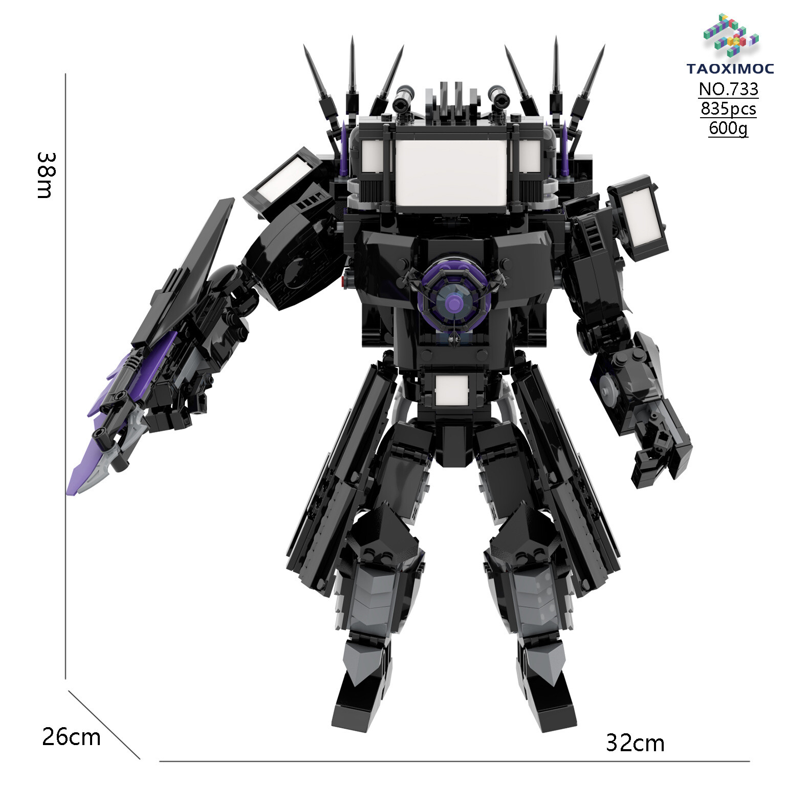 Skibidi&Toilet Titan/TV Man Building Blocks Mecha Puzzle Module Toys Kids Gifts