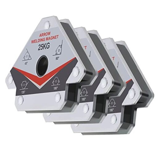 GUTIMORE 55LB Welding Magnet 3pcs,Magnetic Arrow Holder and Clamps, 55LB-3mag