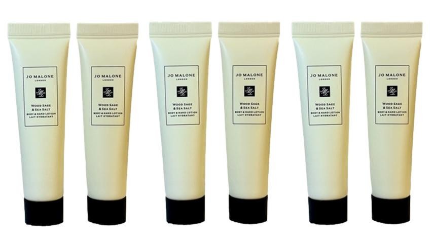 6X Jo Malone London Wood Sage & Sea Salt Body Hand Lotion .5fl.oz Sealed Travel