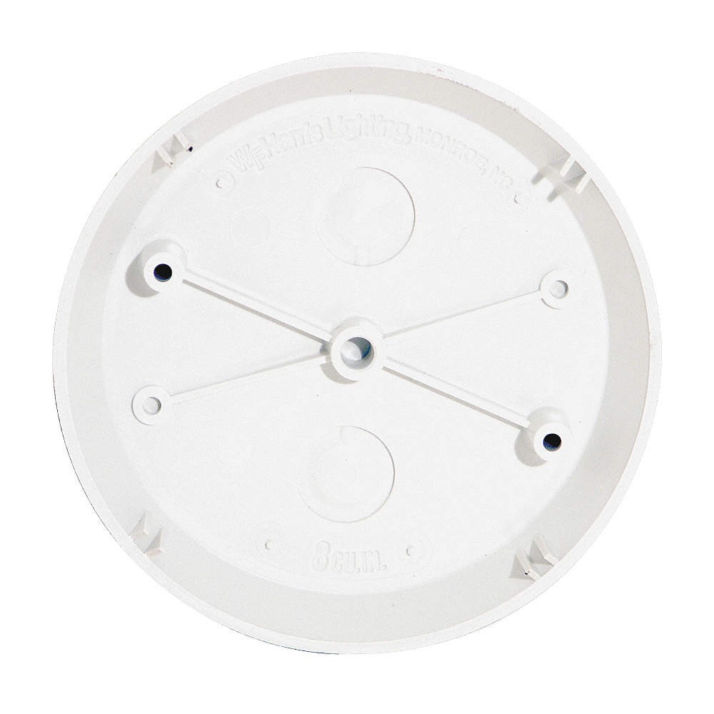 W F HARRIS LIGHTING  Surface Mount Wiring Box,White,5" L 14G265