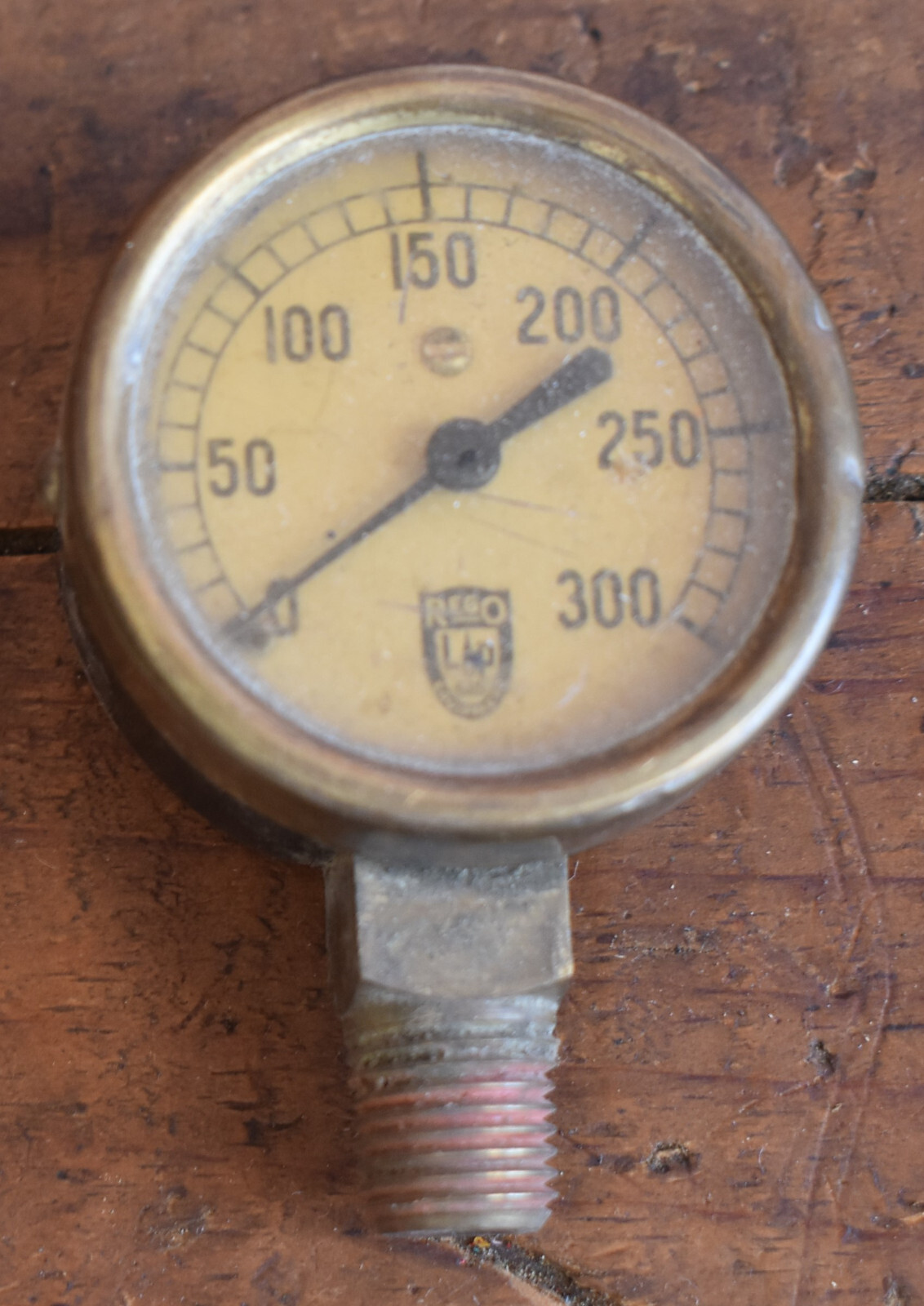 Vintage Steampunk Rego LP Gas Pressure Industrial Gauge Meter