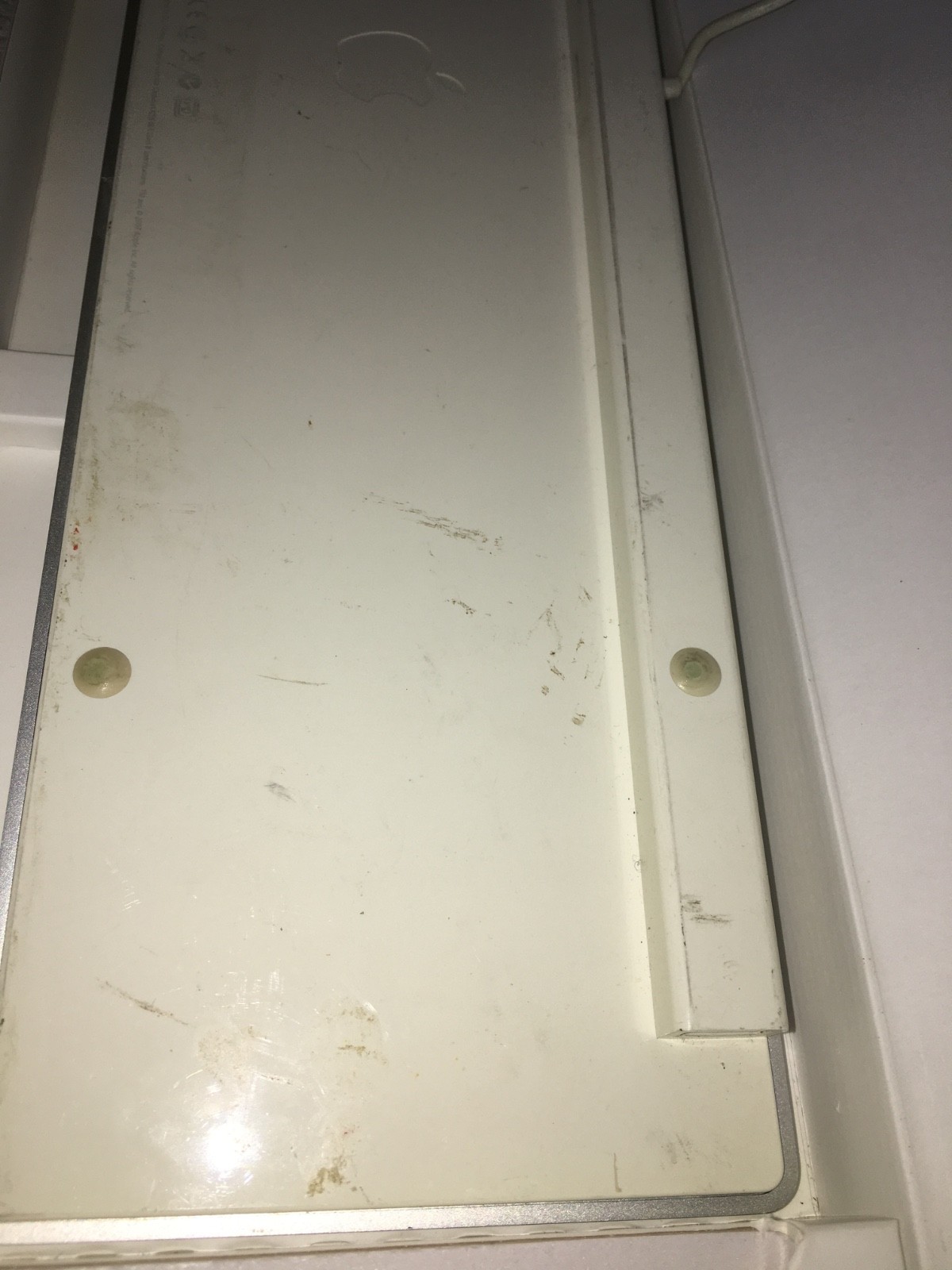 Apple White Aluminum USB Wired Keyboard A1243 / used / tested