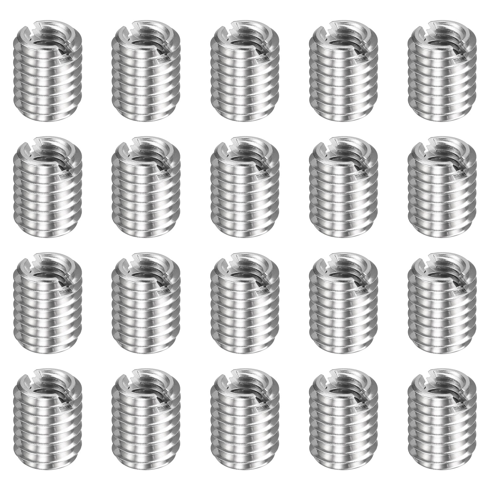 20pcs M8x1.25 Male to M5x0.8 Female Thread Repair Insert Reducing Nut 10mm Long