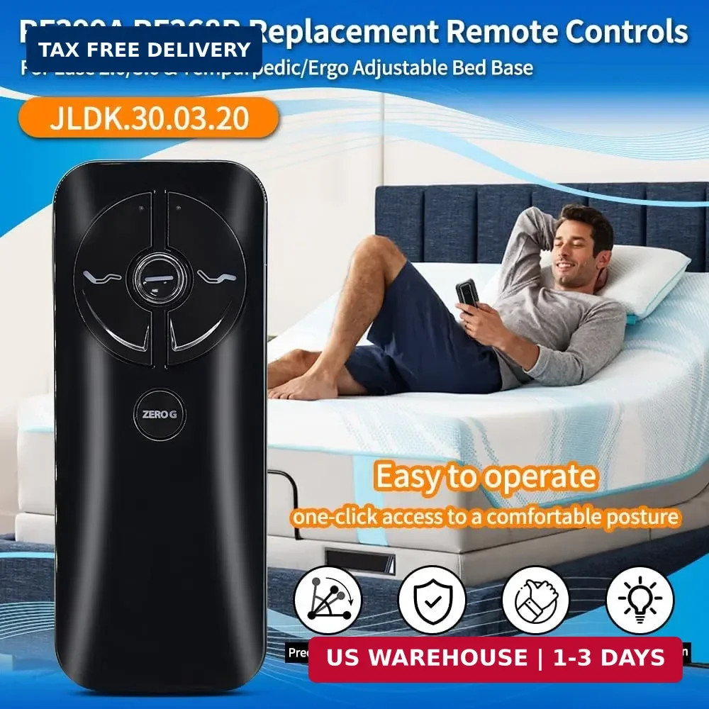 RF399A RF368B MC120TS Remote Replacement for Keeson Adjustable Bed Remote/Tempur