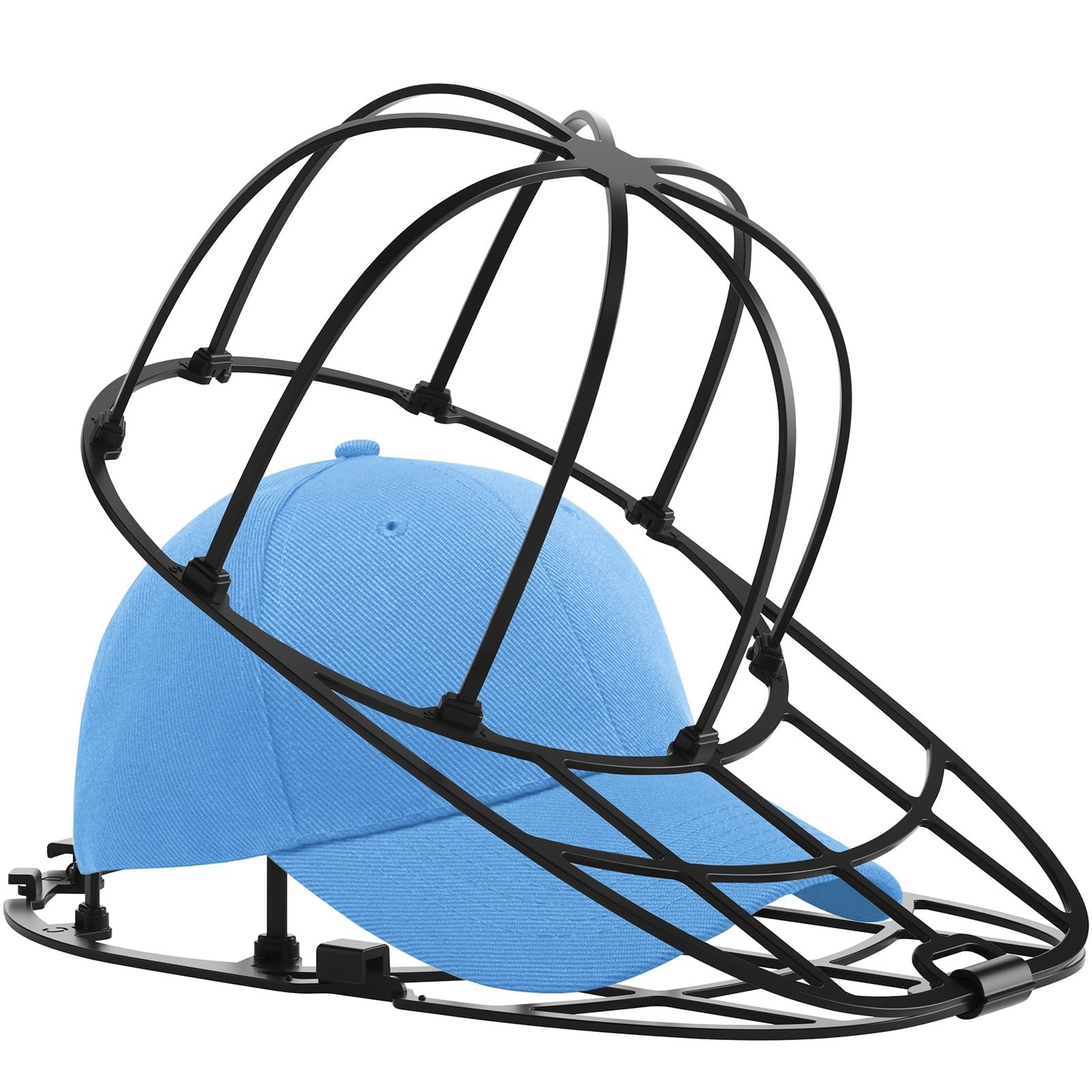 Hat Washer Cage for Baseball Caps Washing Medium-XX-Large, Black-1 Pack