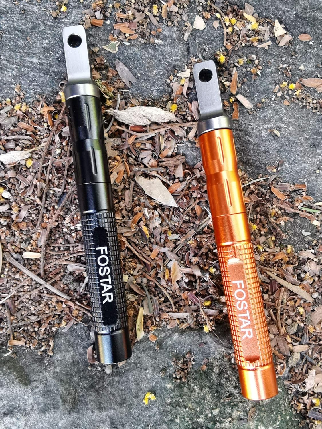 FOSTAR 2PCS Upgrade Ferro Rod Fire Starter，Replaceable Flint Fire Steel Rod, Gre