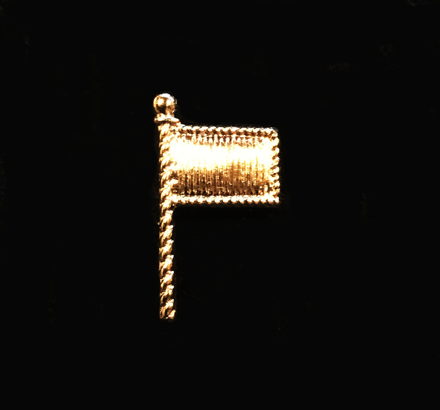 US PUBLIC HEALTH SERVICE QUARANTINE FLAG COLLAR INSIGNIA