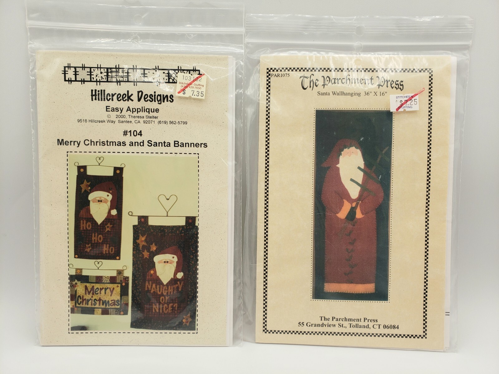 Applique Quilting Patterns Christmas Parchment Press Santa Wallhanging Hillcrest