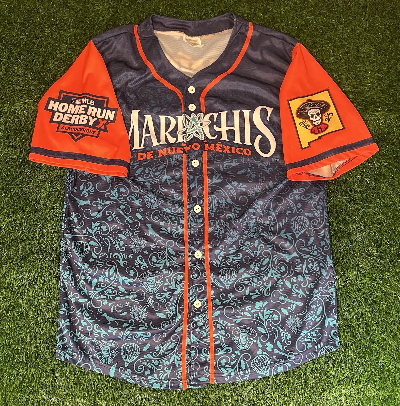 MLB MiLB Manny Ramirez Albuquerque Isotopes Mariachis Jersey Home Run Derby Sz L