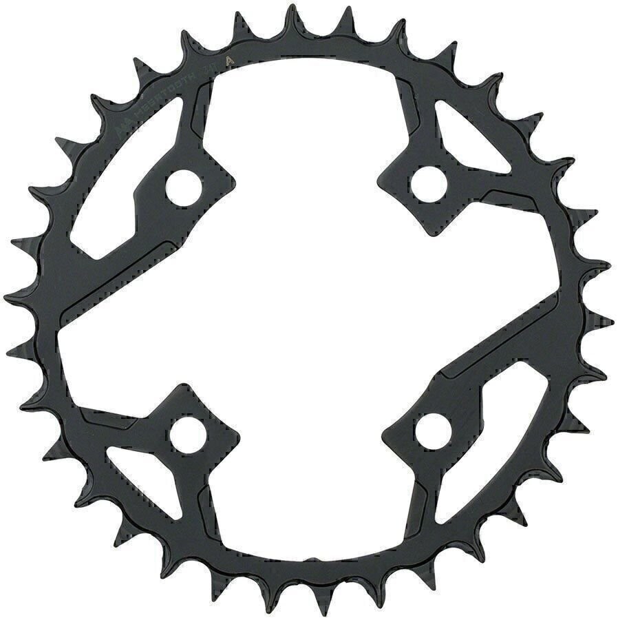FSA Gamma Pro Mega Tooth Chainring 34t 82 BCD Asymmetric 1 x 11-Speed Steel Blk