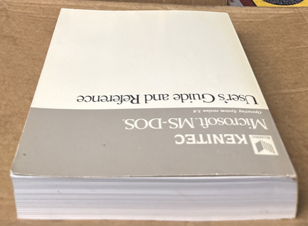 Kenitec : Microsoft MS-DOS Operating System Version 5.0 User Guide Reference PB