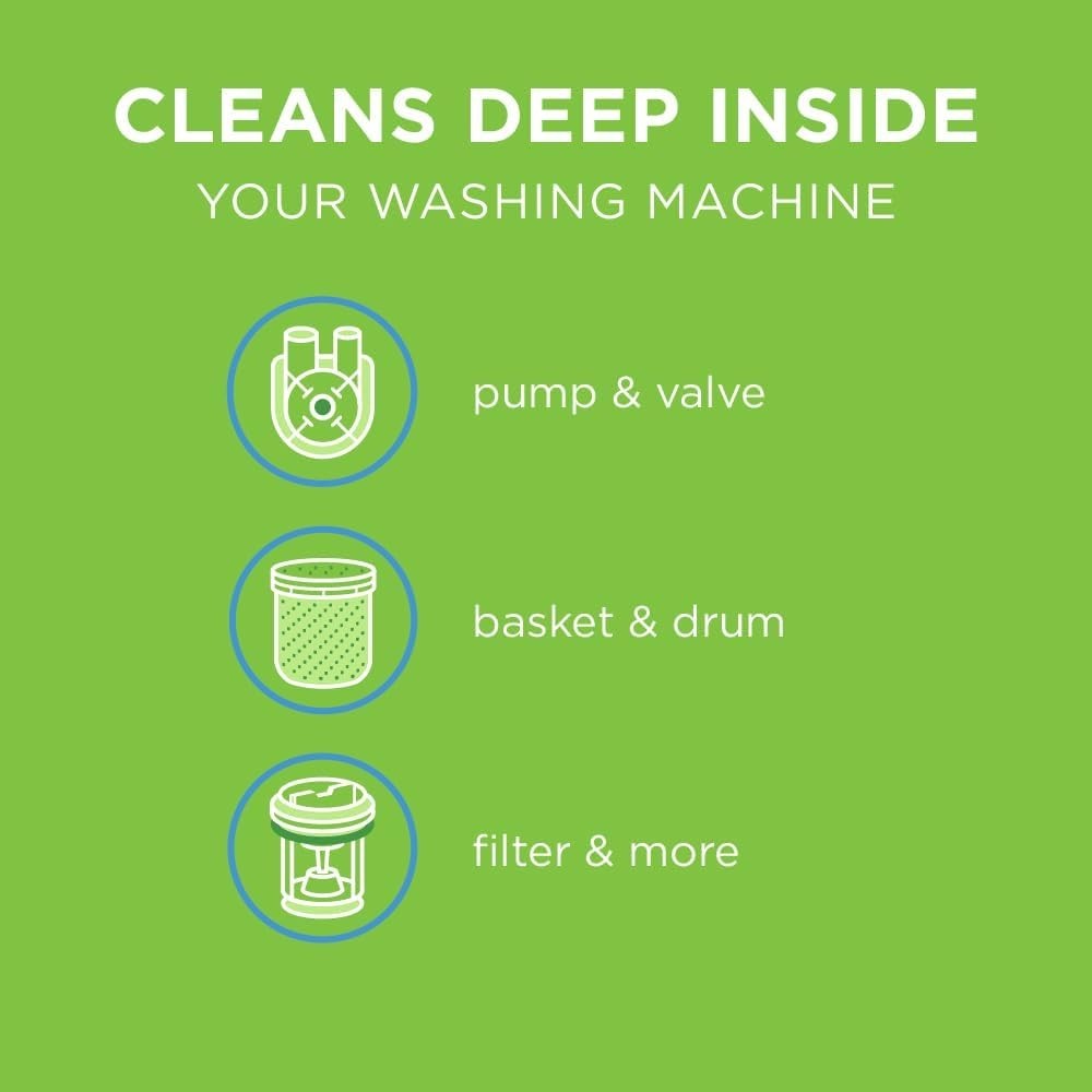 Affresh Washing Machine Cleaner, For Whirlpool, Maytag & Amana, - 6 Tablets