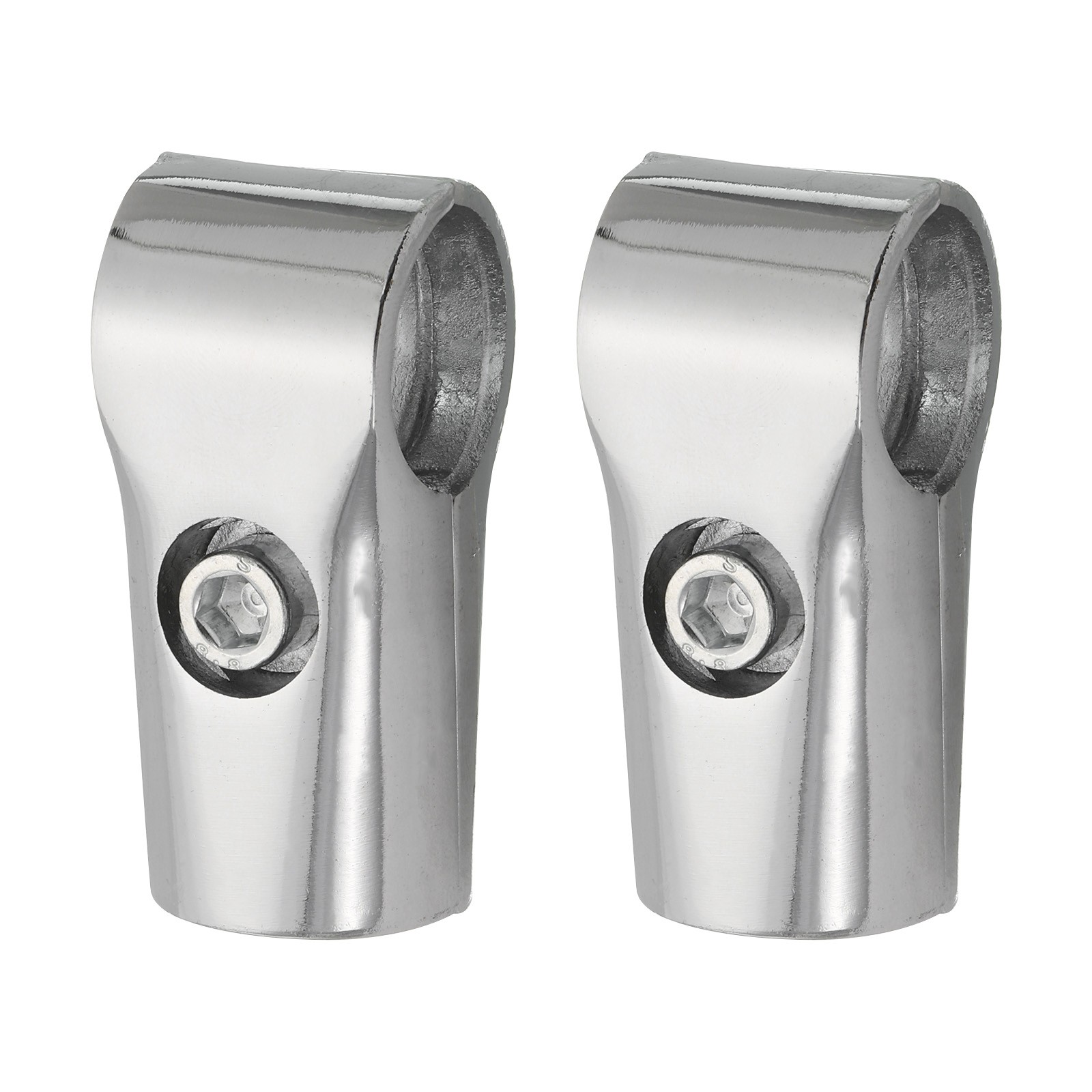 Display Rack Clamp 2pcs 16mm Shelf Display Rack Clamp Two-way Pipe Fittings