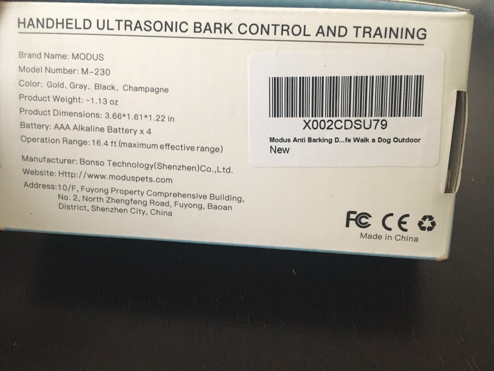 Lot Of 14 modus anti barking devices