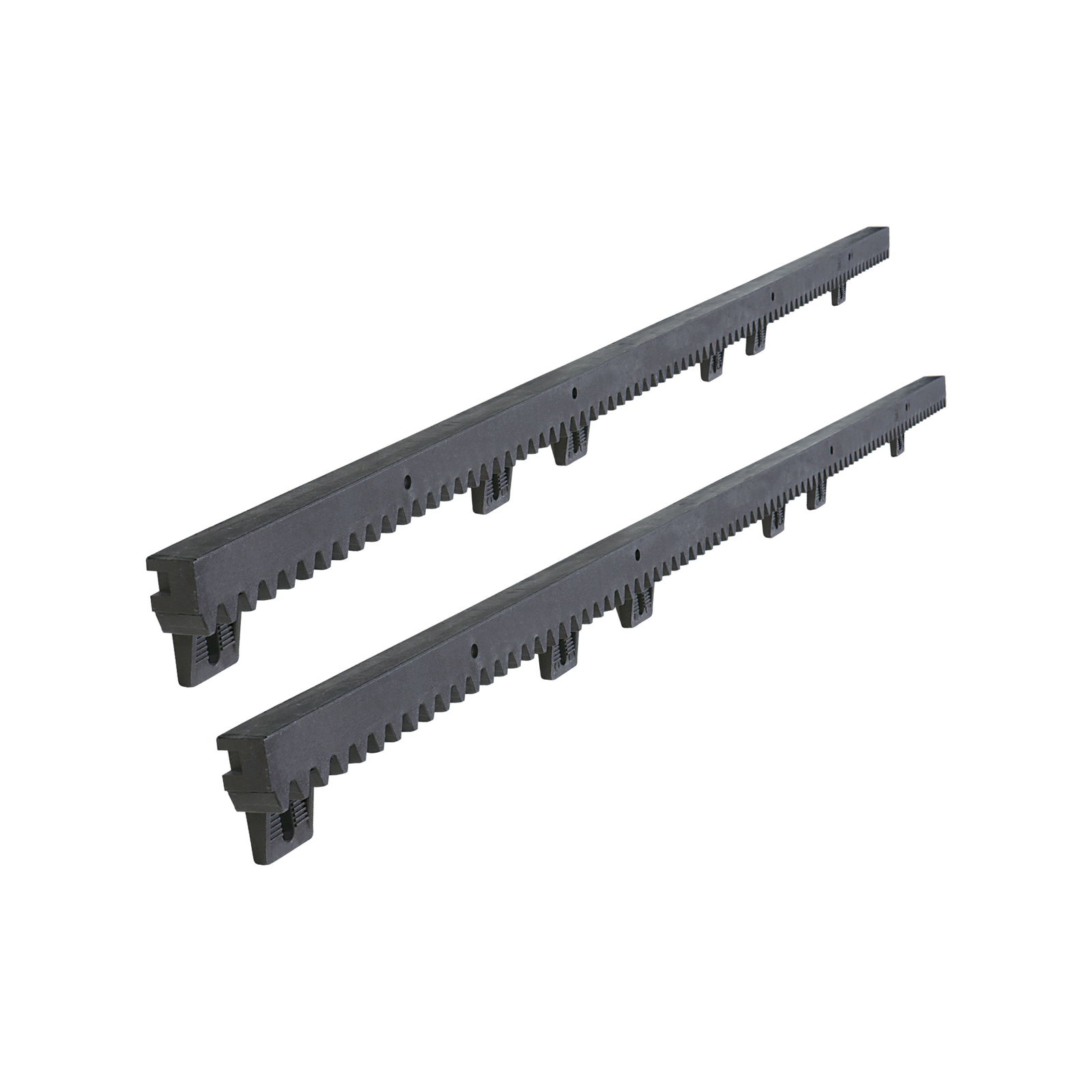 ALEKO Fiberglass Reinforced 3.3 feet Nylon Gear Rack with Metal Insert Set of 2