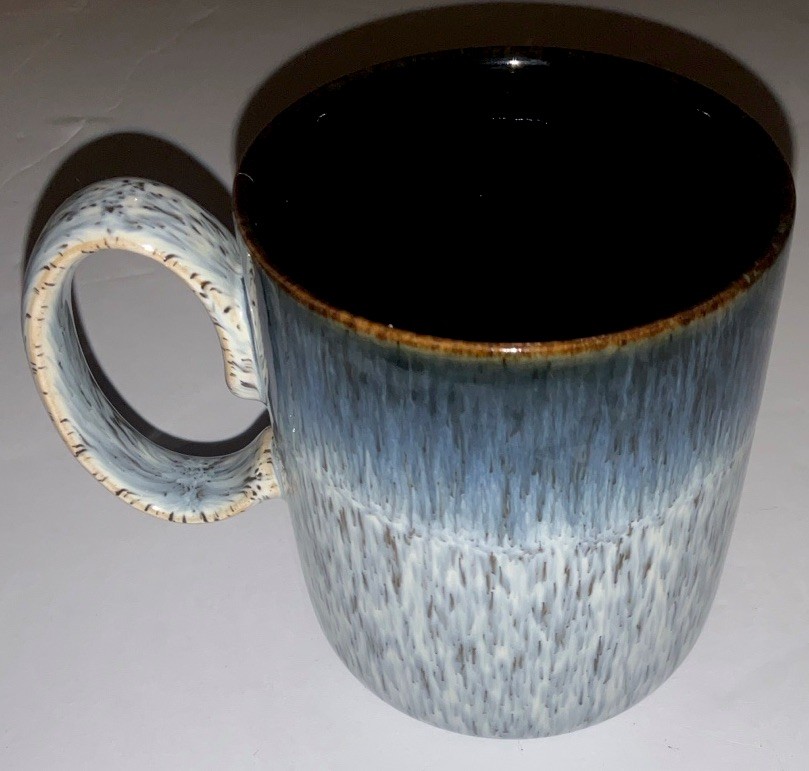 Denny Halo Mug Coffee Tea Ceramic Cup with Handle 12 Oz
