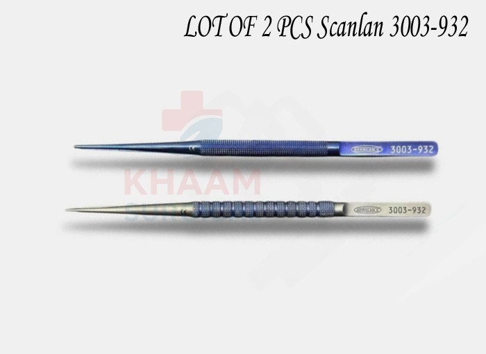 Scanlan 3003-932 2 Pcs Legacy Micro Forceps,1.0mm Debakey Tip, 7 1/8"Titanium