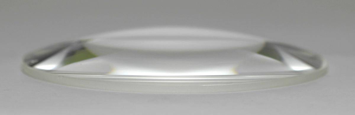 Melles Griot 01-LPX-263 Plano-Convex Condenser Lens, Dia. 75 mm, 185mm F.L. Chip