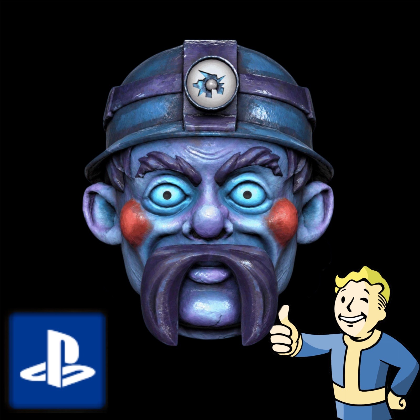 Glowing Pitman Fasnacht Mask ( PS4/PS5 )