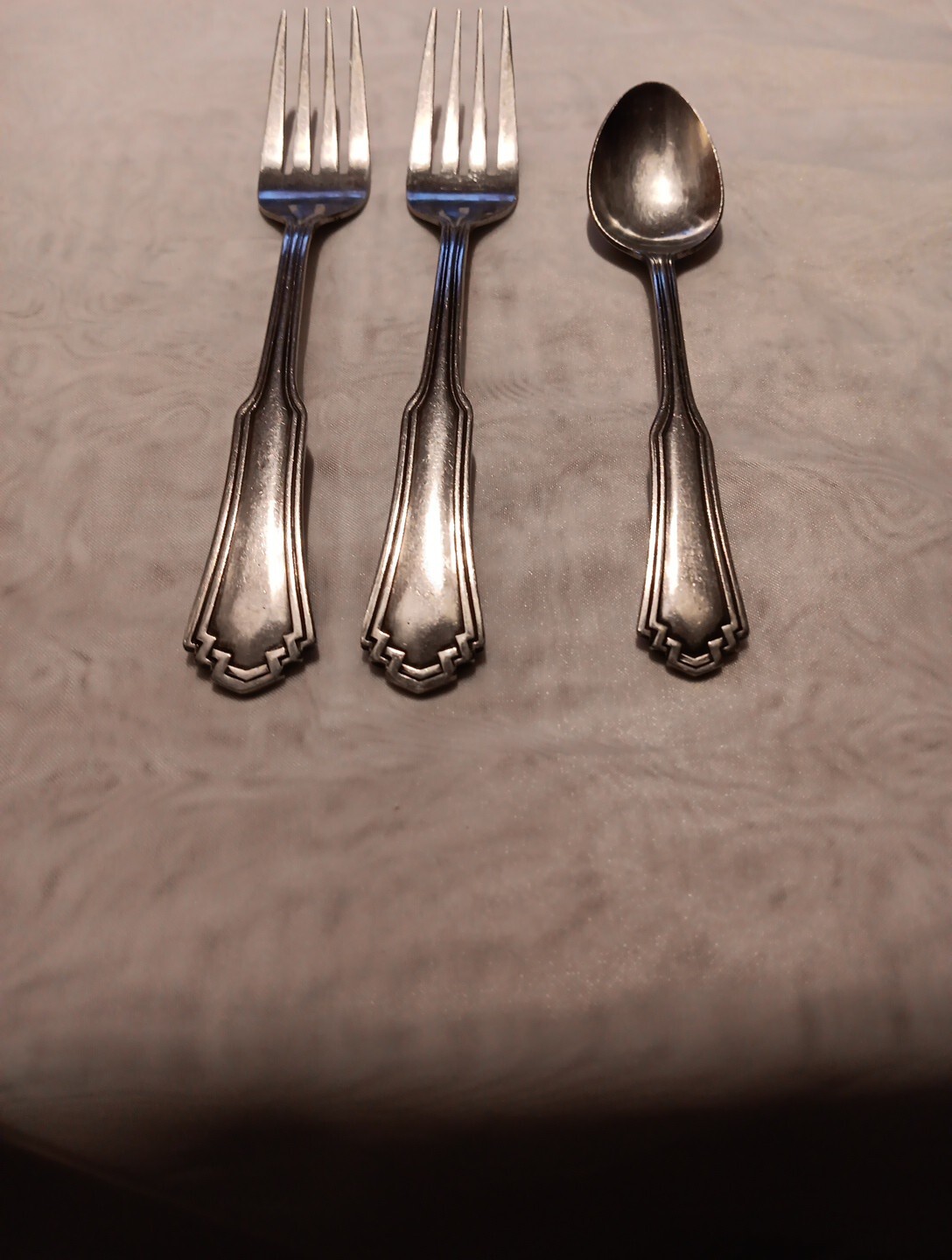 Rogers Alberta Pattern Dinner Fork 2, Teaspoon 1, Cutlery Replacement Deco