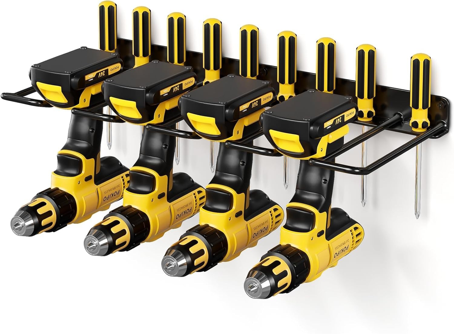 Rust Resistant 3-Tier Heavy Duty Wall-Mounted Tool Organizer for Workshop
