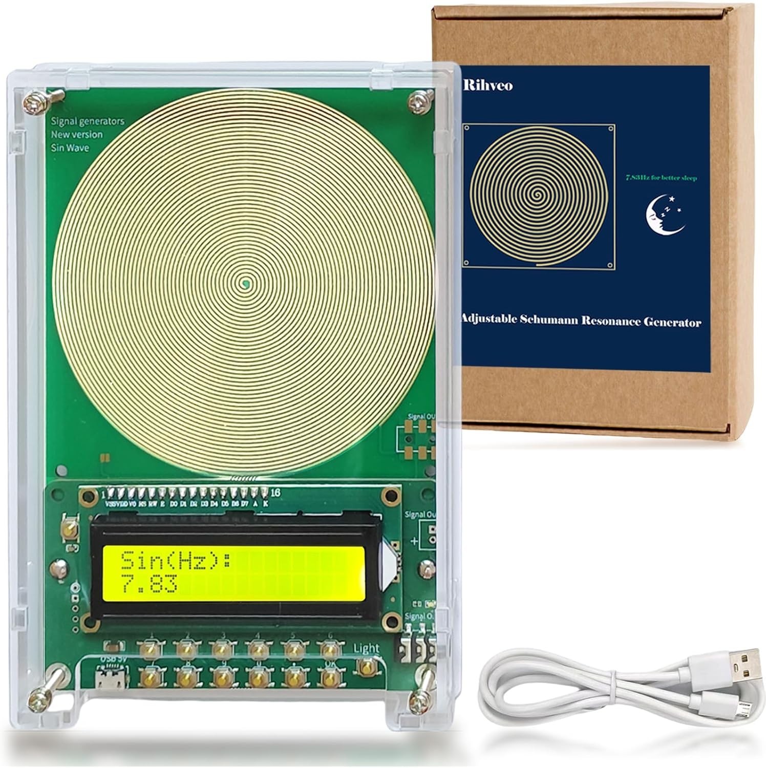 Adjustable Frequency Generator for Healing (0.01Hz-299Khz), 7.83Hz Schumann Reso