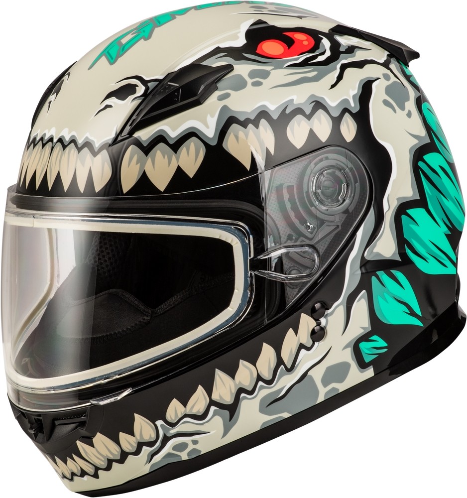 G-Max F2499121 GM-49Y Drax Youth Helmet Md White