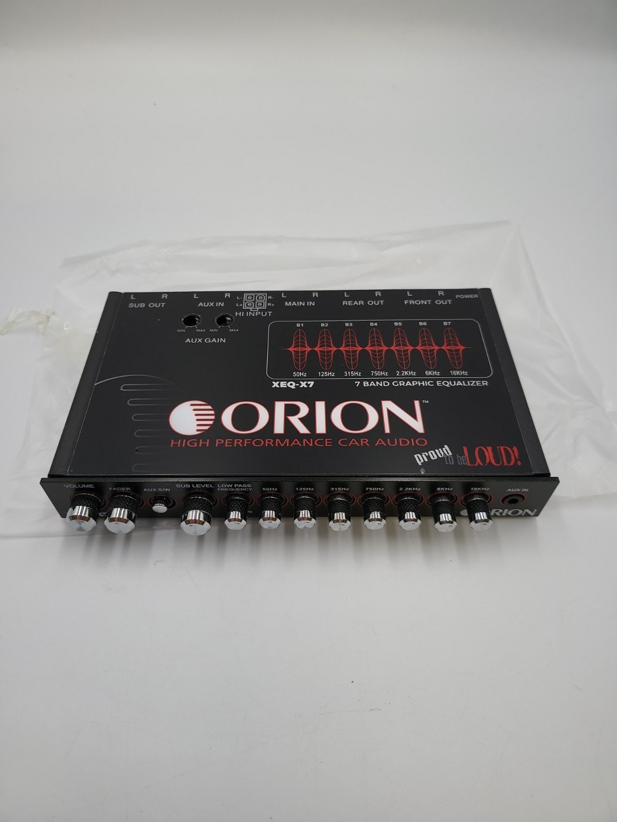 Orion High Proformance Car Audio XEQ-X7 - 7 Band Graphic Equalizer