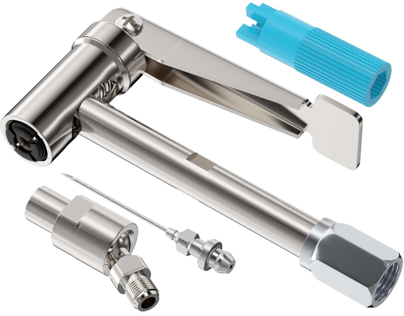 Samffy Right Angle Degree Grease Gun Coupler Set, Strong Lock on Greases Gun ...