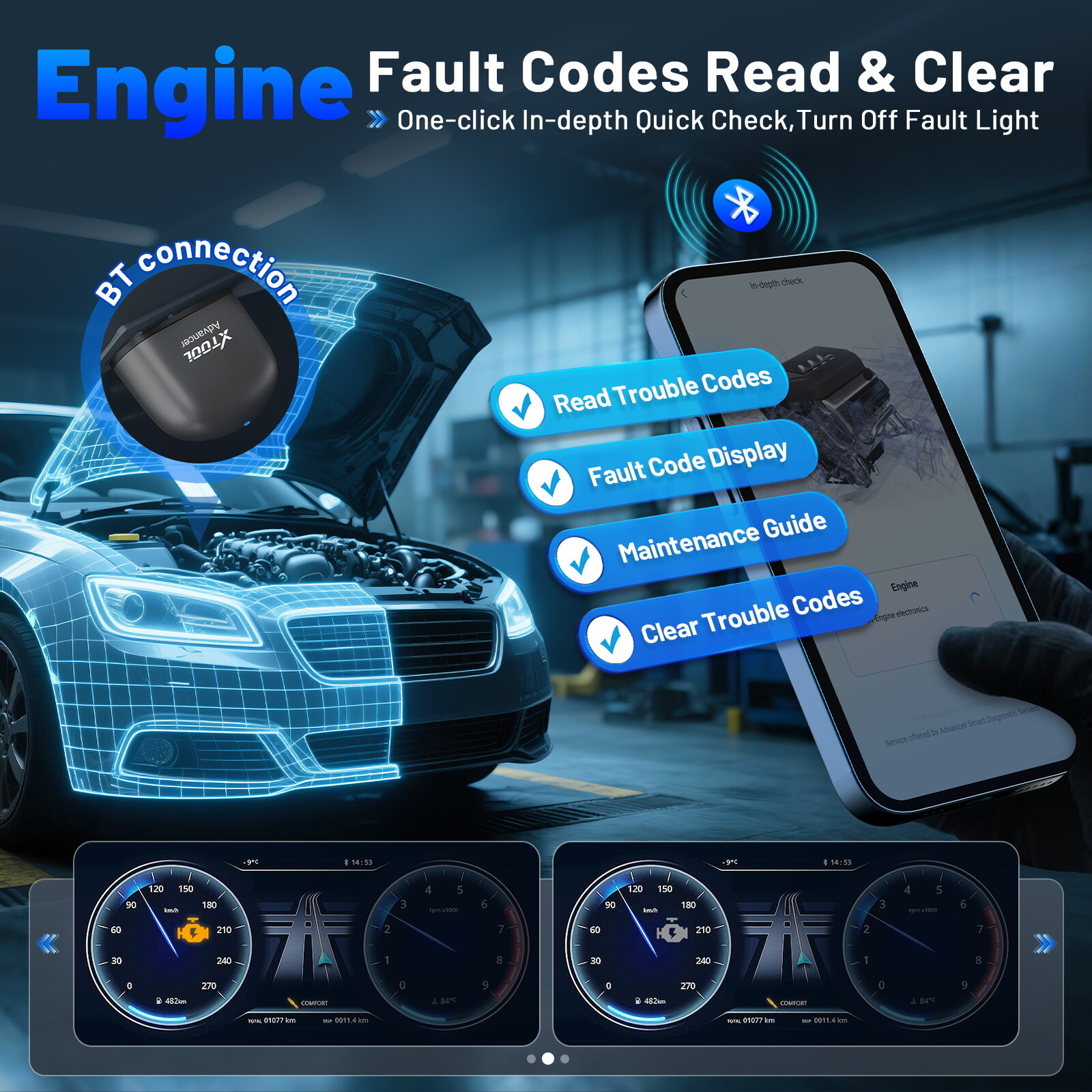 XTOOL AD20 Pro BT OBD2 Scanner Code Reader All System Diagnostic Tool AI-Assist