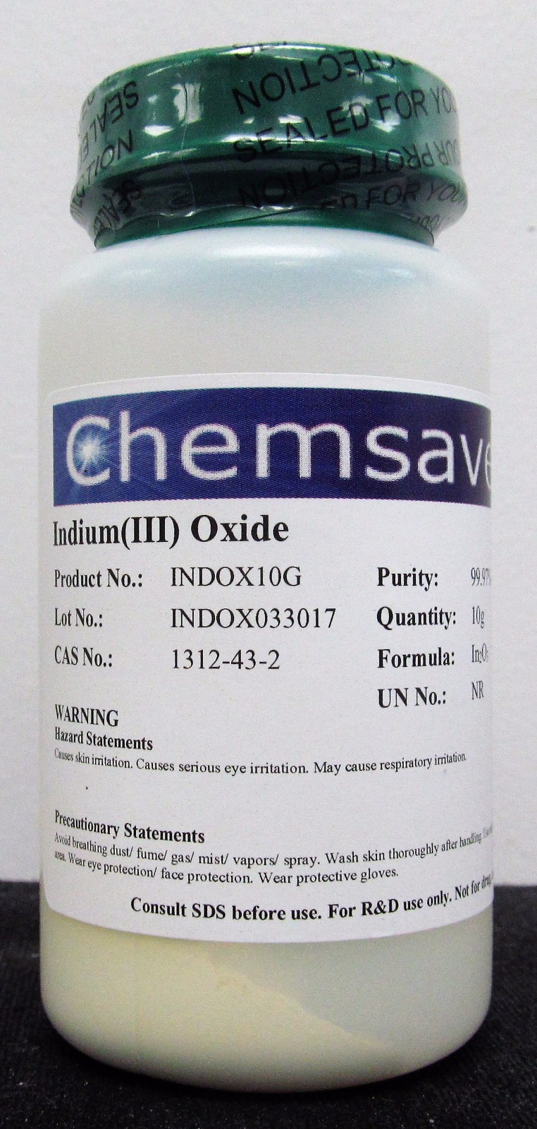 Indium(III) Oxide, 99.97% (Trace Metals Basis), 10g