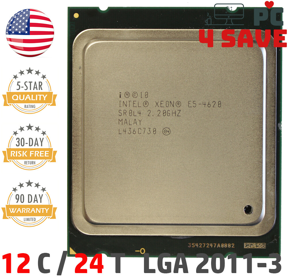 Intel Xeon E5-4620 CPU 8-Cores 2.2 GHz 16 MB LGA 2011 Server SR0JP SR0L4 95W