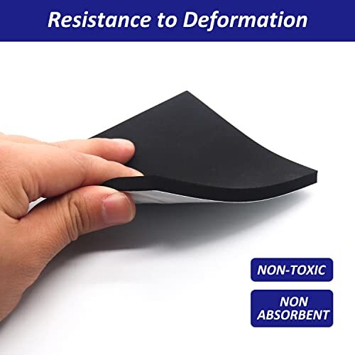 8 Pack Foam Padding Sheets Neoprene Insulation Foam, 4x4 Inch, 1/4 Inch Thick