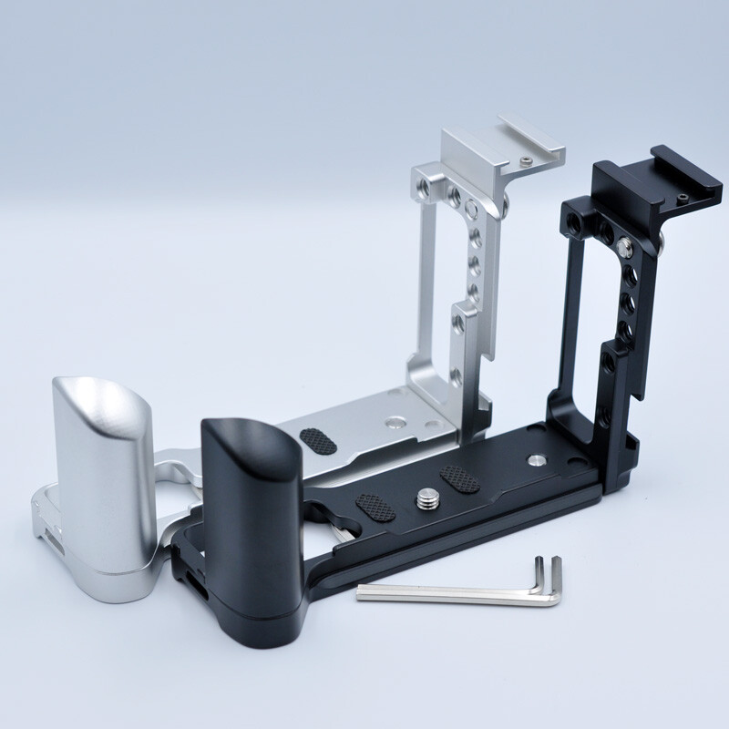 Extendable Hot Shoe Camera L Bracket Grip Holder Plate for Olympus E-M5 III