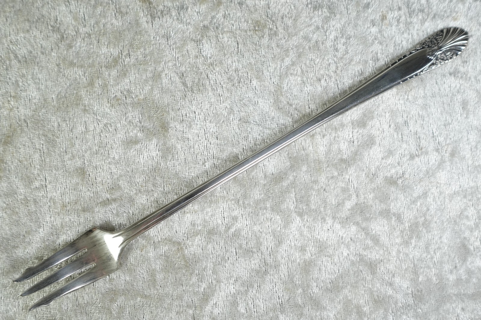 Radiance Pattern Crown Silverplate Flatware I.S. Jelly Server & Cocktail Fork
