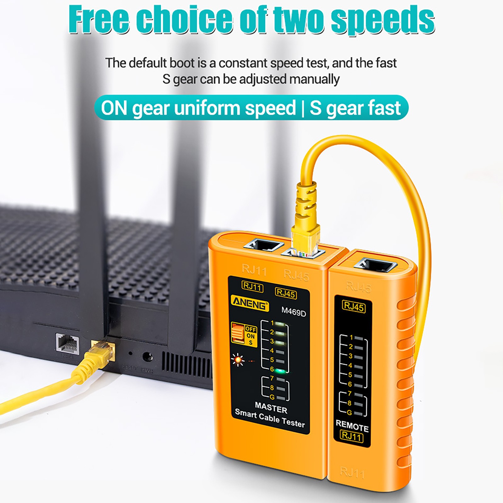 Networks Cable Tester Ethernet RJ45 RJ11 LAN Wire Telephone Cable Testing Tool