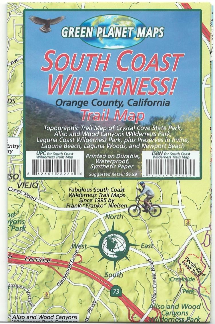 South Coast Wilderness California Waterproof Trail Map by Frank Nielsen