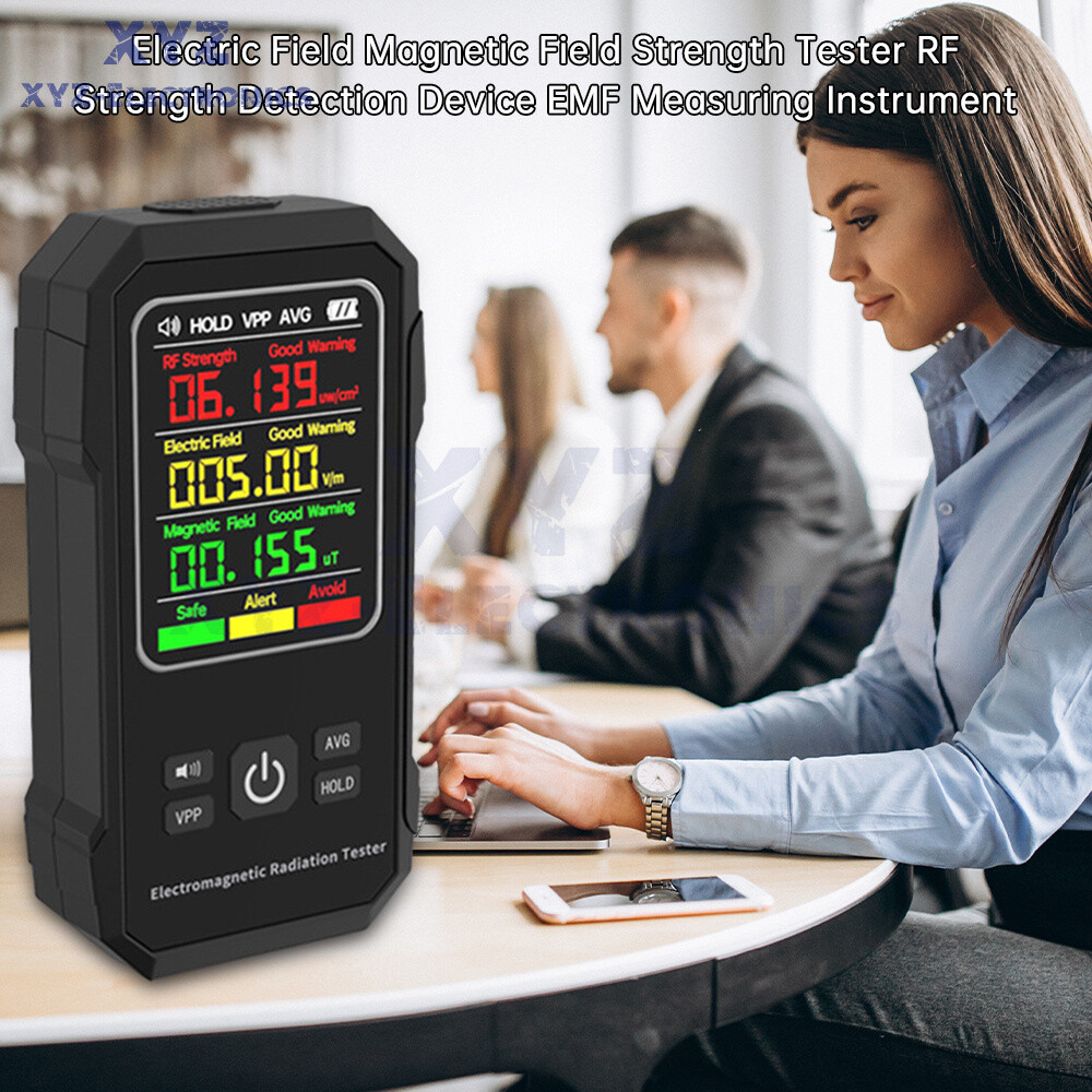 Digital EMF Meter Electromagnetic Field Radiation Tester Detector Geiger Counter