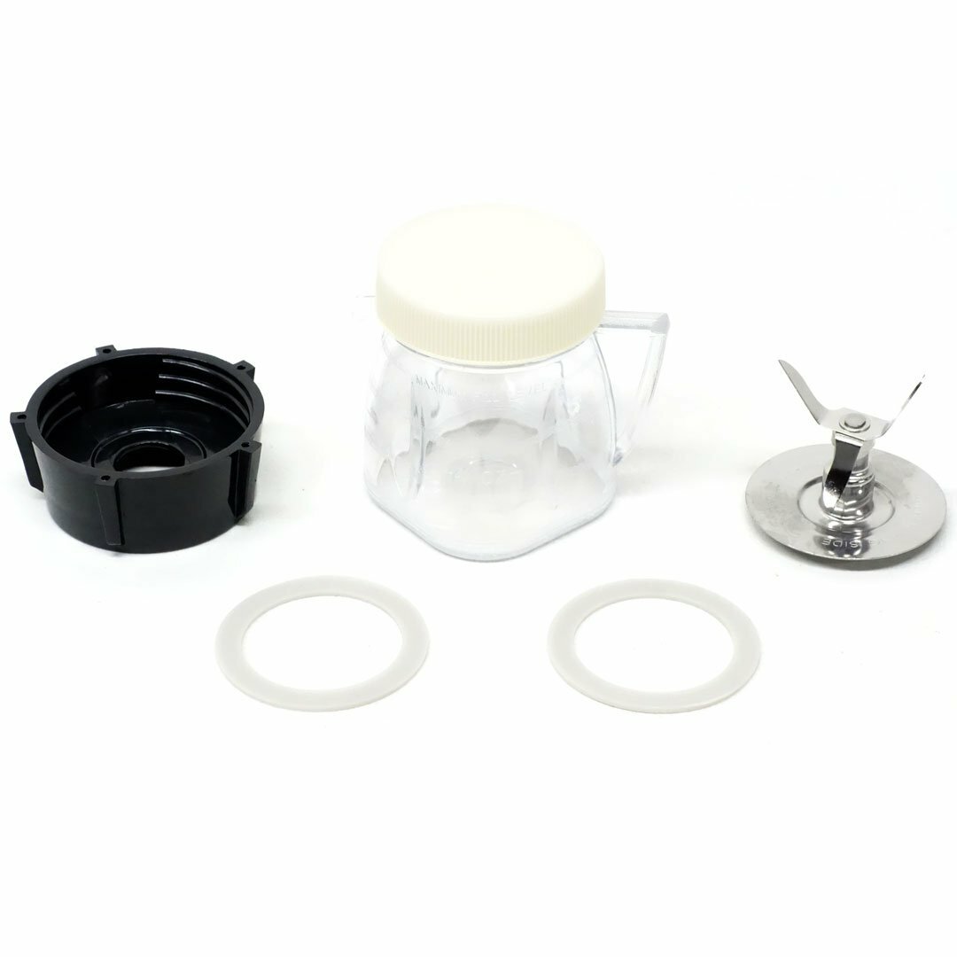Oster Mini-Blend Jar 4937, Ice Blade 4961, Jar Base 4902 and 2 Rubber Gaskets