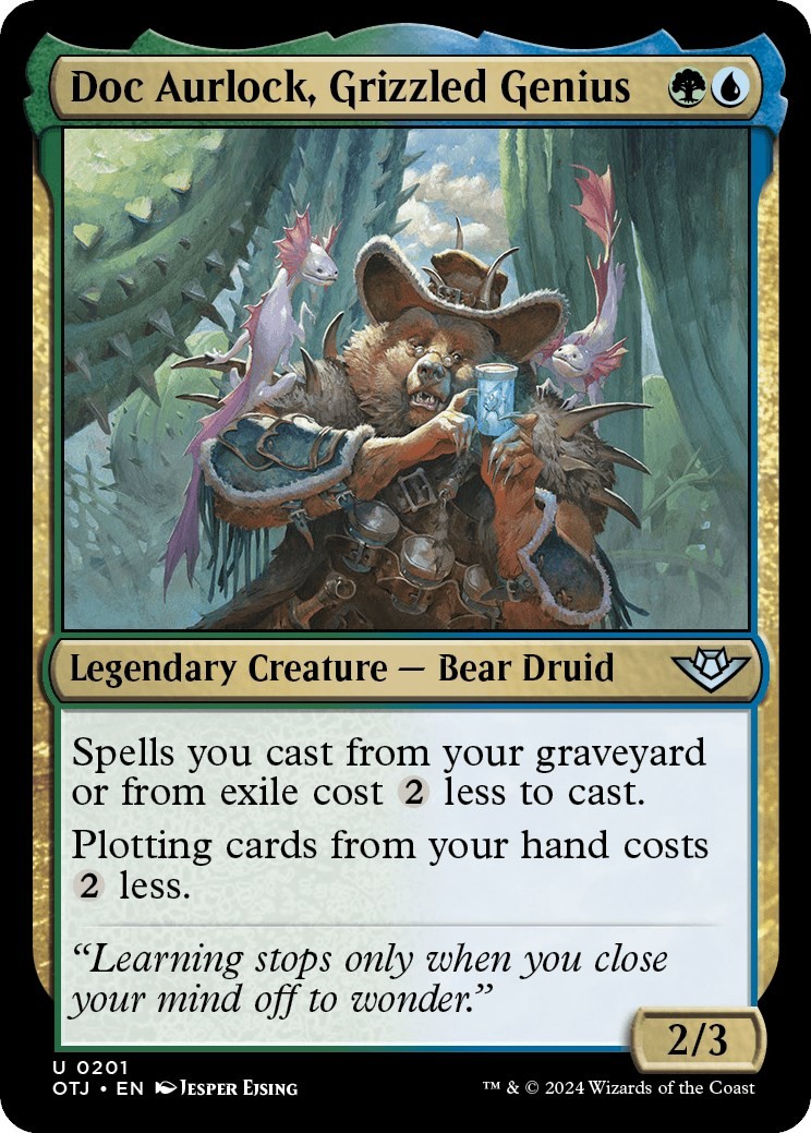 NM - Doc Aurlock, Grizzled Genius [OTJ - 201] Outlaws of Thunder Junction