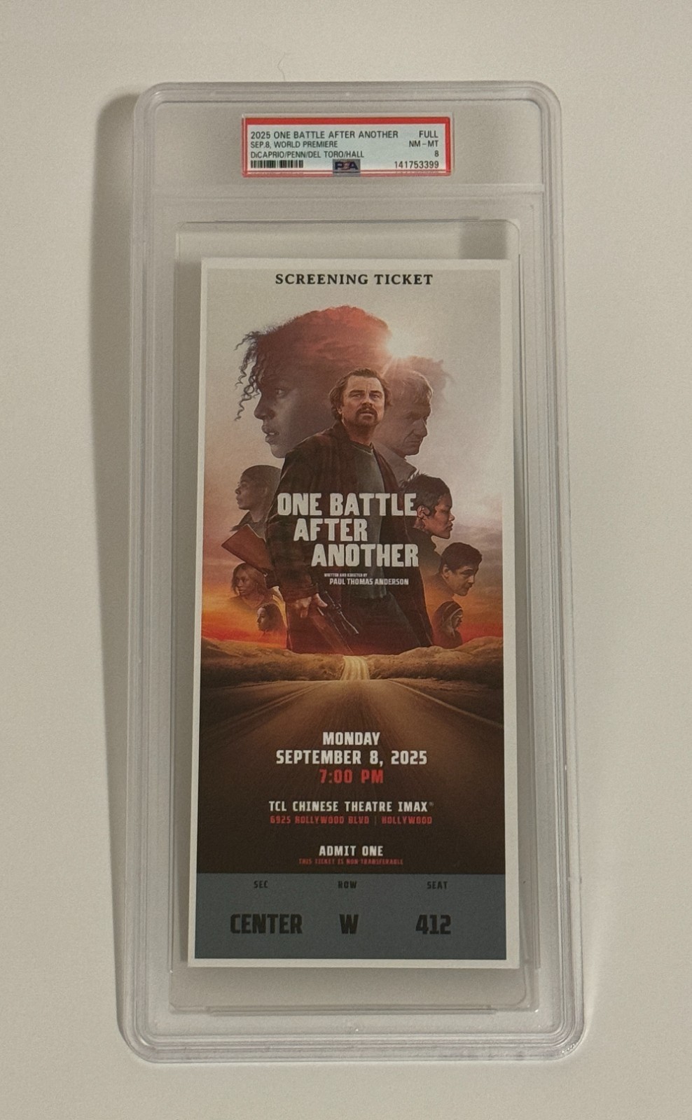 One Battle After Another World Premiere Ticket