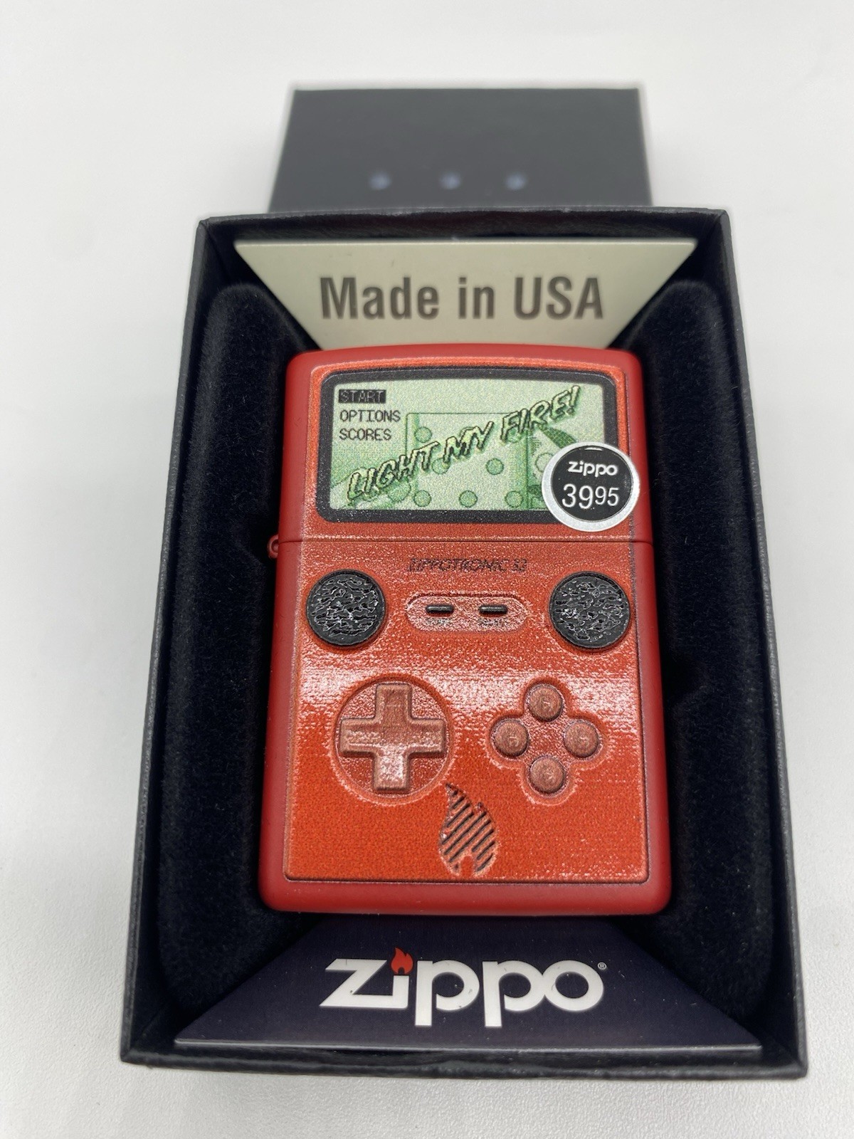 Zippo Game Boy Lighter Brand New Nintendo Red