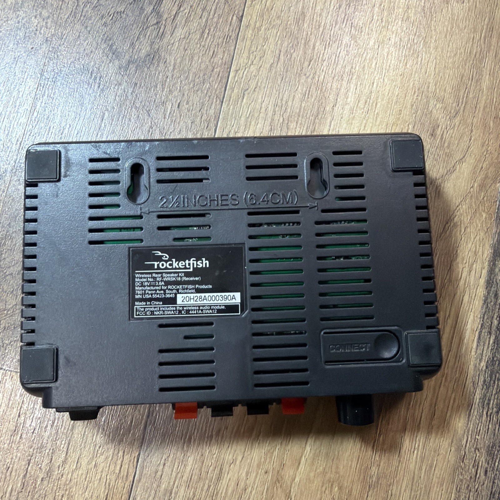 RocketFish Wireless Rear Speaker Kit RF-WRSK18 (RECEIVER ONLY) No Cord
